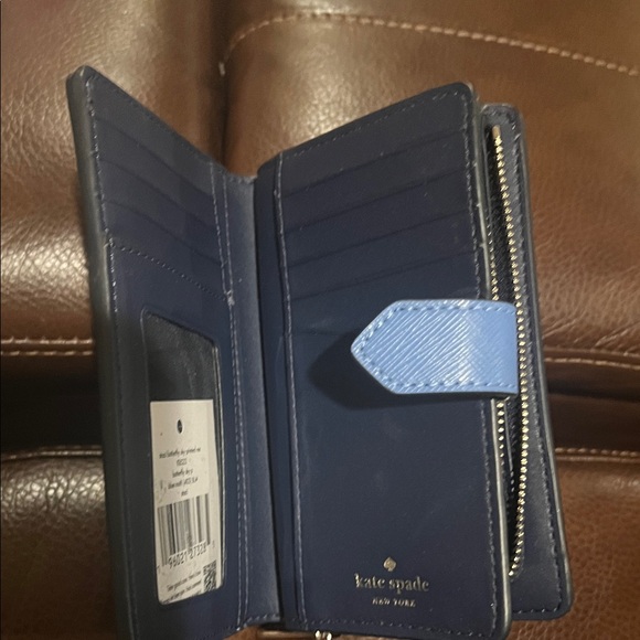 Kate Spade Blue and Black Butterfly Wallet - Picture 4 of 5